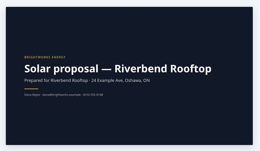 ClickSabi Pro proposal workspace